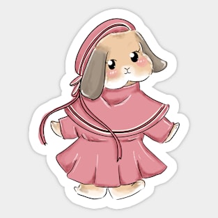 Pink Rabbit Cardcaptor Sakura Outfit _ Bunniesmee Sticker